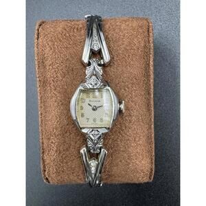 Vintage 1960 Bulova Ladies 17J Watch 10K RGP Speidel Band Working 17 Jewels S VG